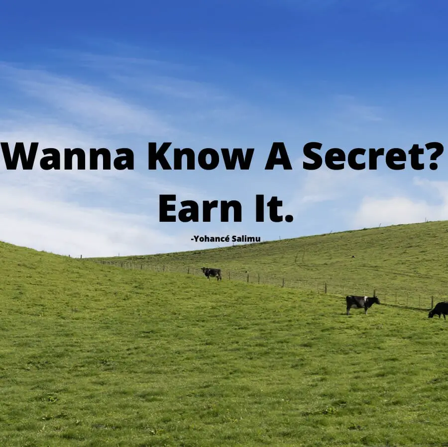 develop success with hard work with images of cows on a farm