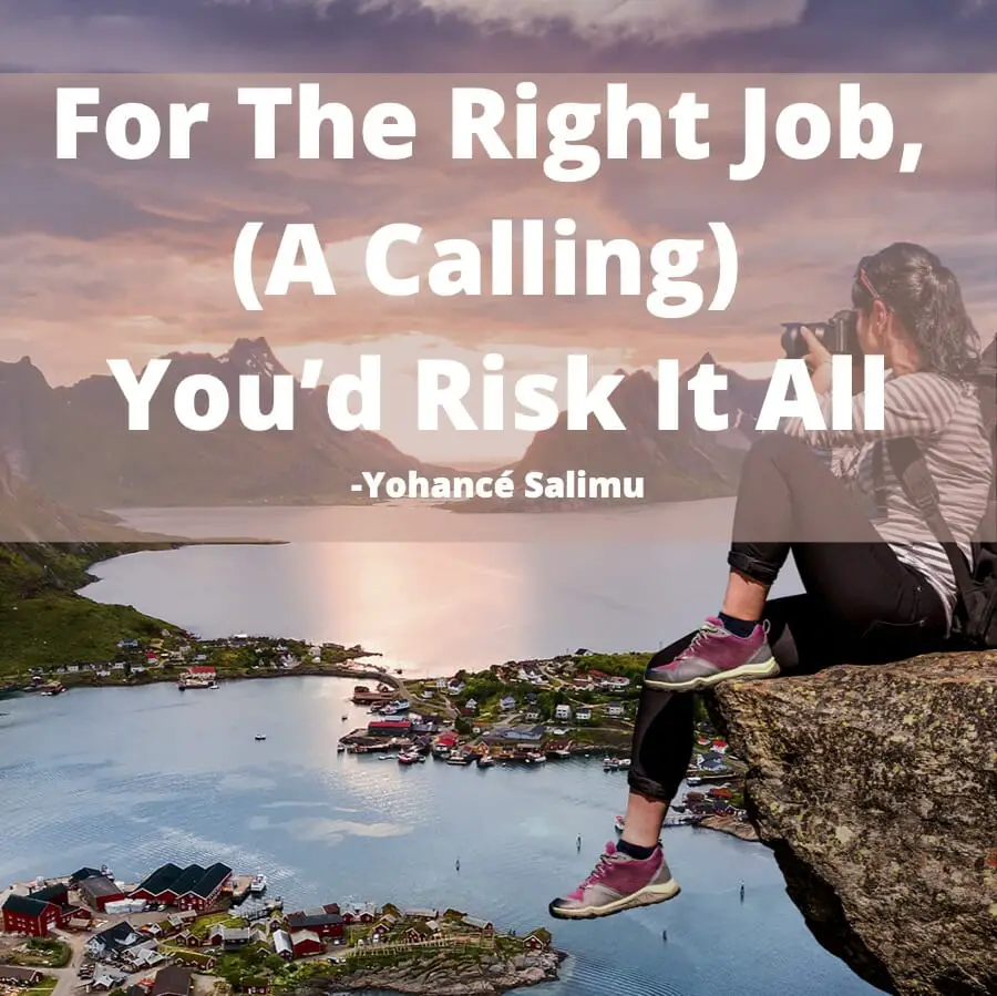 inspirational quote about the right job