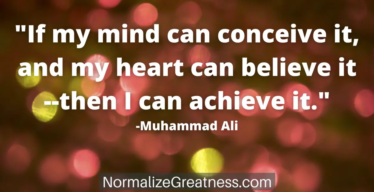 Muhammad Ali quotes on believing in yourself