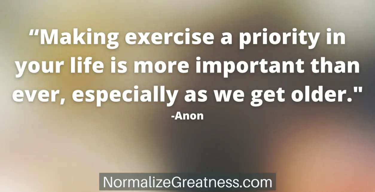 make exercise a priority workout quote